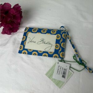 NWT Vera Bradley Riviera Blue Luggage Tag Travel ID Bag Tag Floral Accessory